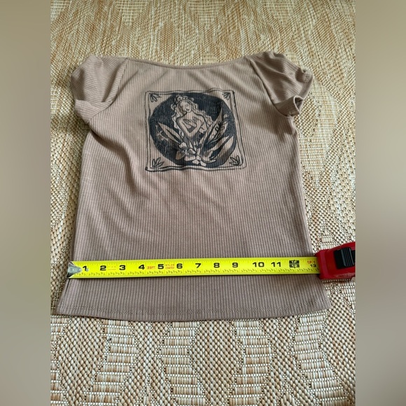 Urban Outfitters Kimchi Blue Women's Goddess Brown Graphic Tee,Size L,NWT - Picture 3 of 9